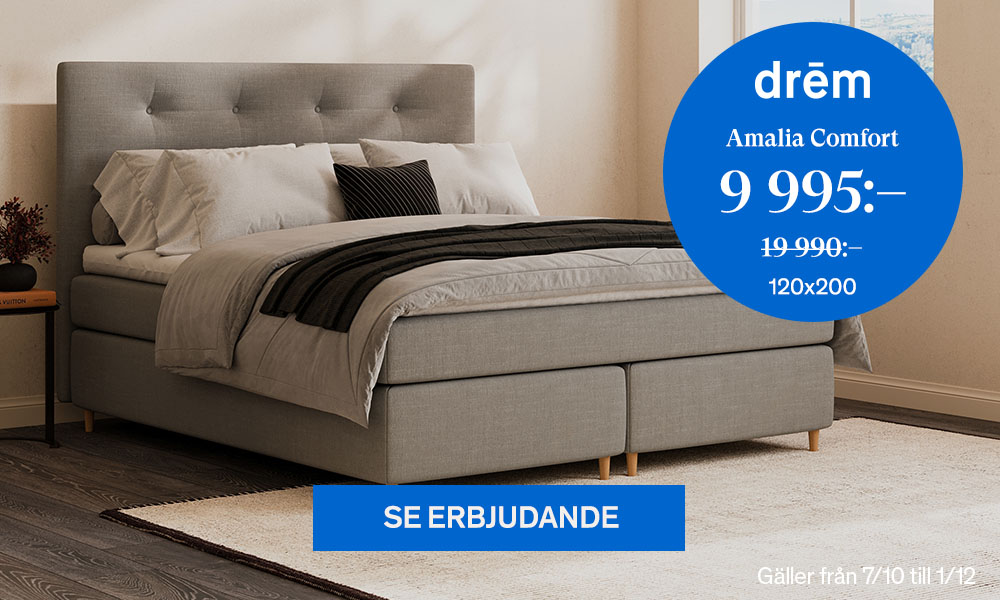 Drem Amalia Comfort Kontinentalsäng 120x200cm 9995kr